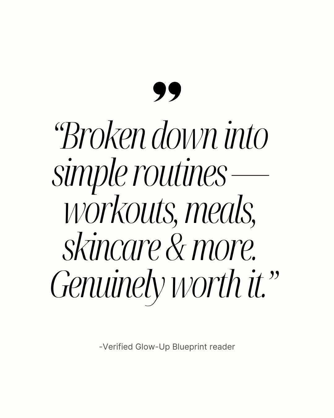 The Glow-up Blueprint