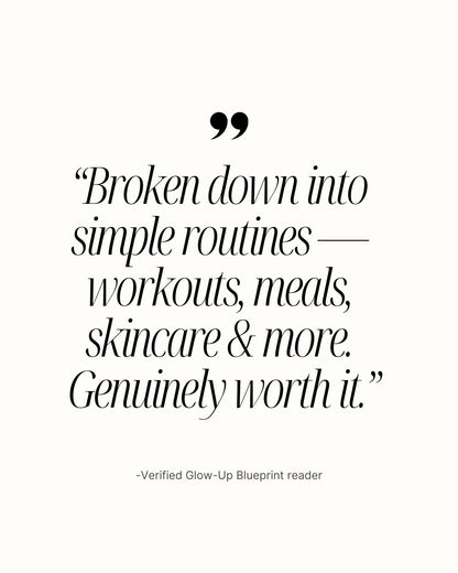 The Glow-up Blueprint